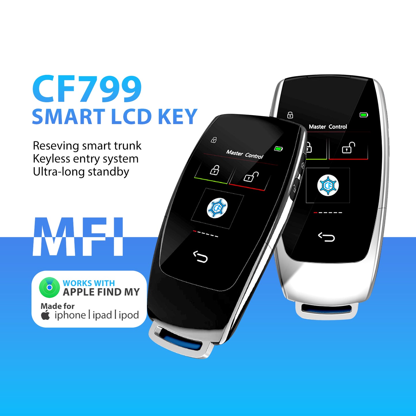 2023 Best Selling Keyless Entry System Car Touch Screen Smart LCD Key For All Cars