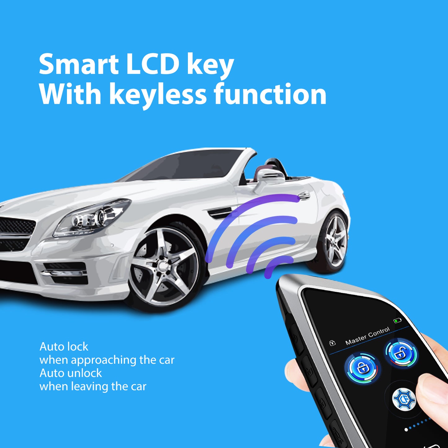 2023 Best Selling CF588 Keyless Entry System Touch Screen Smart LCD Car Key For All Cars