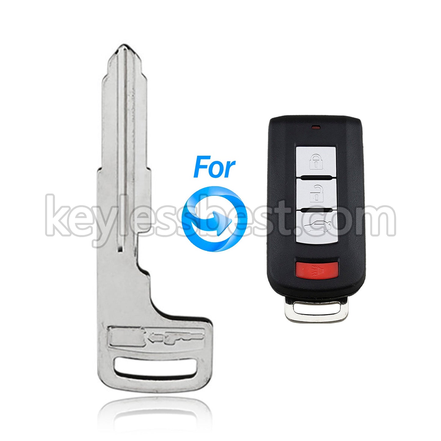 1993-2019 Mitsubishi / Smart Key Emergency Key / PN: 6370A770 / Bundle of 10