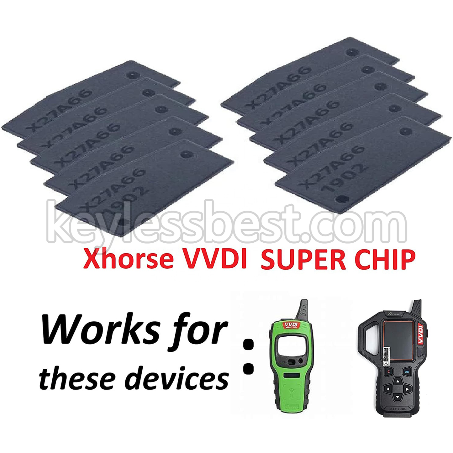 Xhorse VVDI Super Chip XT27A01 XT27A66 Transponder Support Rewrite for Auto Key Programming 10pcs/lot