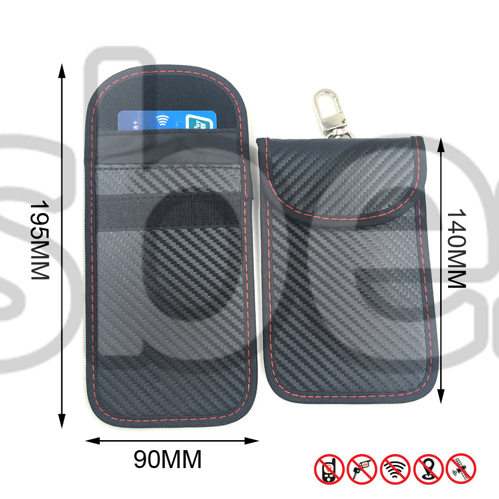 Car Key Signal Blocker Case Faraday Cage Fob Pouch Keyless RFID Blocking Bag