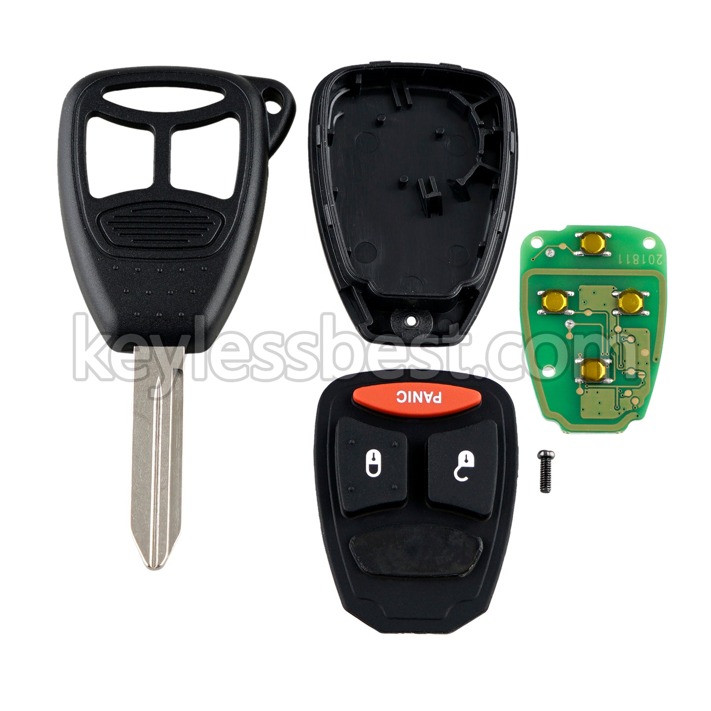 2004-2017 Chrysler Dodge Jeep / 3 Buttons Remote Key / OHT692427AA / 315MHz