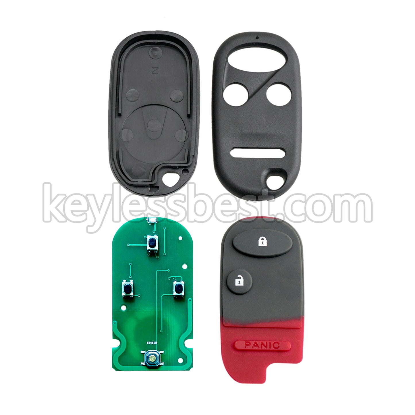 2001-2007 Honda Civic Pilot / 3 Buttons Remote Key / NHVWB1U523 / 433MHz