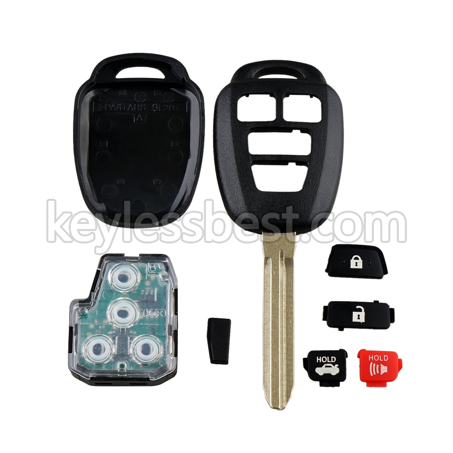 2014 - 2019 Toyota Camry Corolla / 4 Buttons Remote Key / HYQ12BDM HYQ12BEL / 314.4MHz