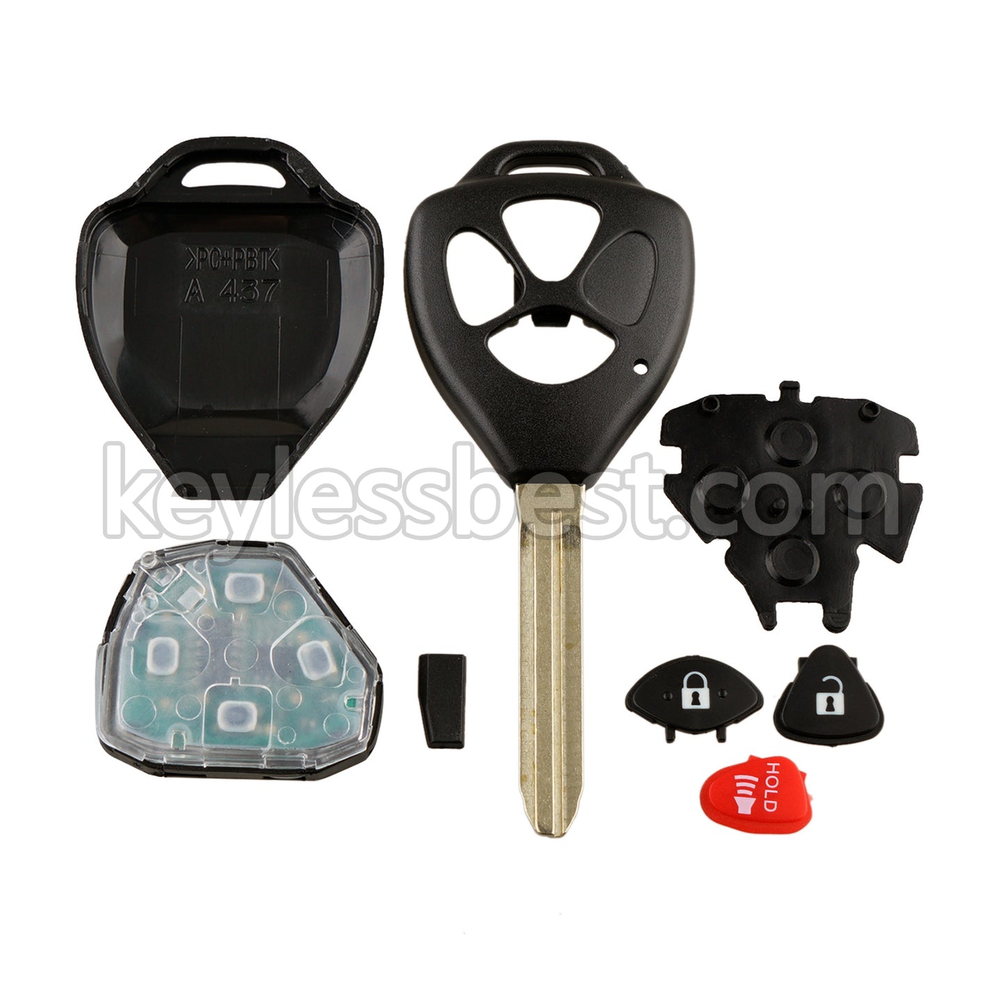 2008-2013 Pontiac Vibe Toyota Corolla Matrix Venza / 3 Buttons Remote Key / GQ4-29T / 312MHz