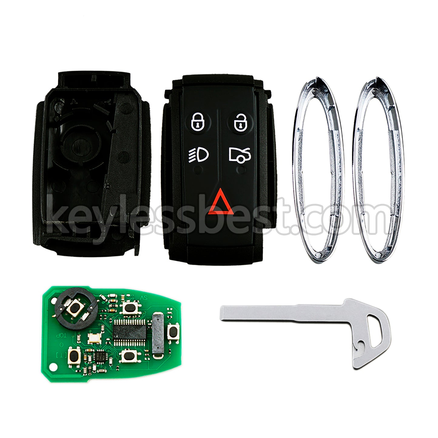 2007 - 2015 Jaguar XF XFR XK XKR XJ8 XK8 / 5 Buttons Remote Key / KR55WK49244 / 315MHz