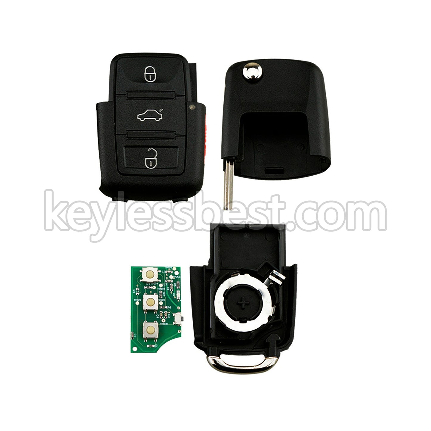 2012-2018 Volkswagen Jetta Tiguan Passat ( Non Prox ) / 4 Buttons Remote Key / NBGFS93N / 315MHz