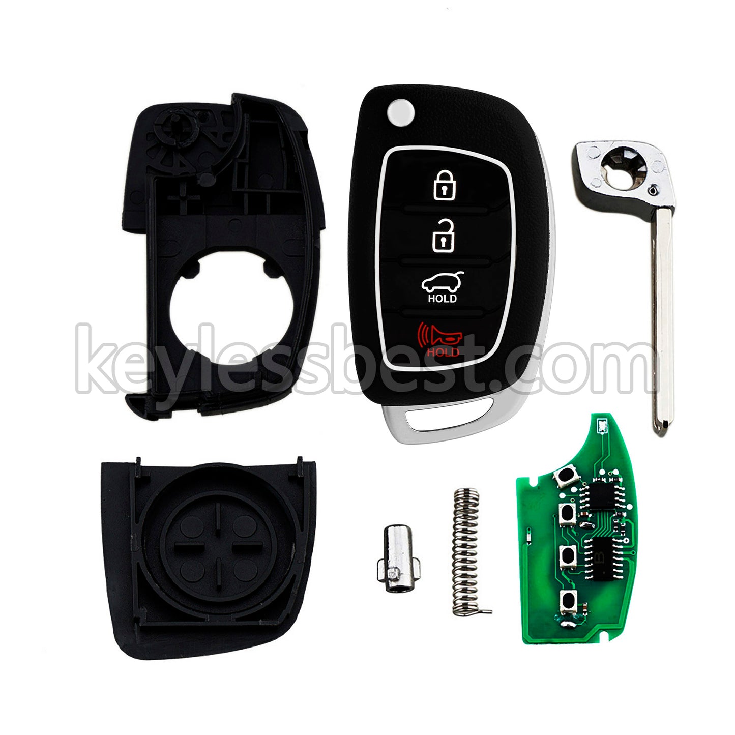 2013 - 2016 Hyundai Santa Fe / 4 Buttons Remote Key / TQ8-RKE-3F04 / 315MHz