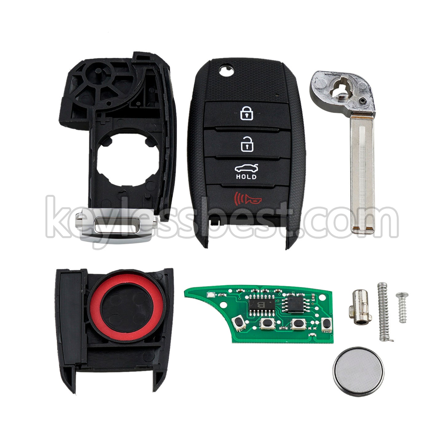 2017 - 2018 Kia Forte / 4 Buttons Remote Key / OSLOKA-875T / 433MHz