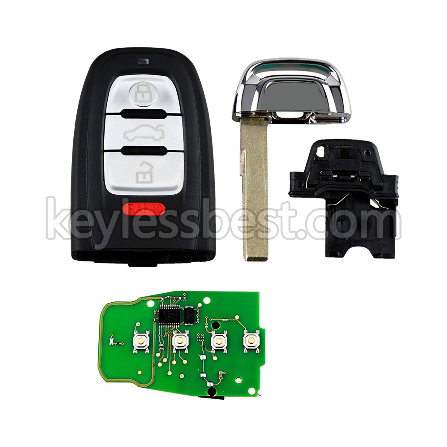 2008 - 2012 Audi A4 A5 Cabriolet S4 Avant S5 Coupe Q5 2.0L / 4 Buttons Remote Key / IYZFBSB802 / 315MHz