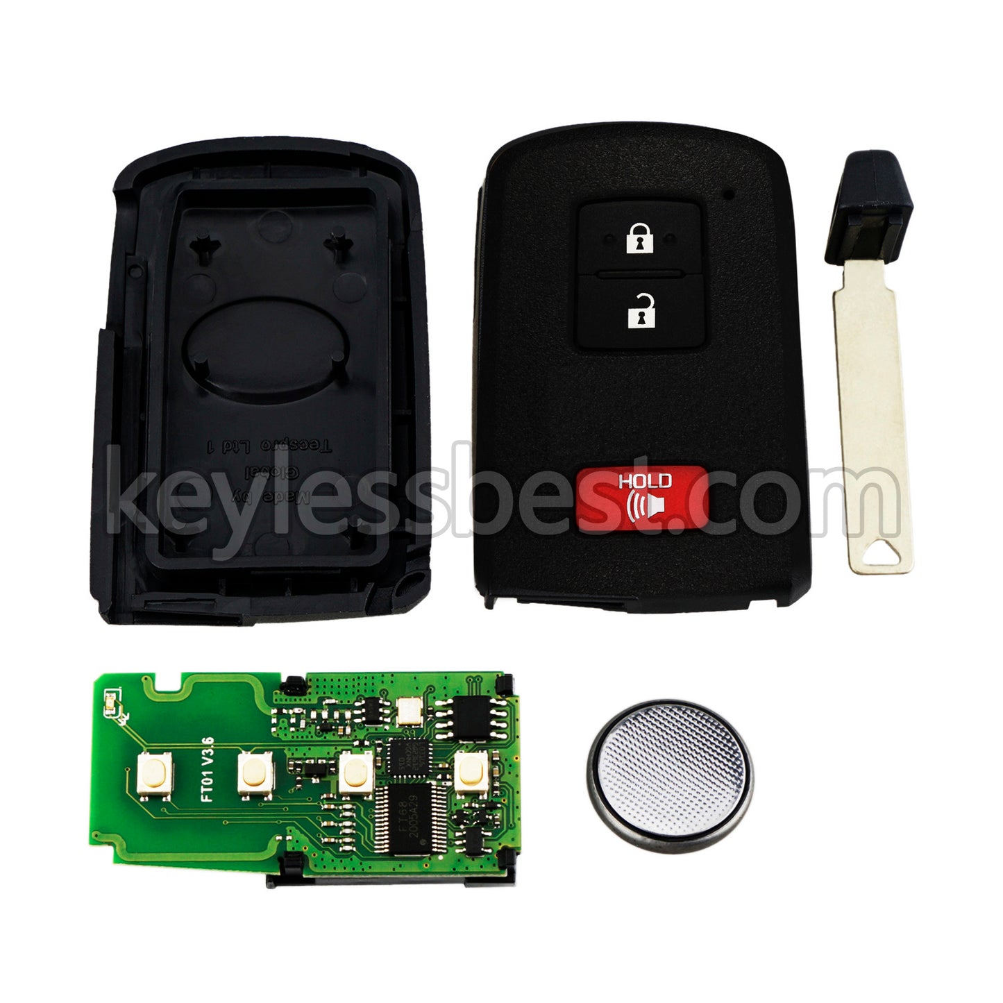 2014 - 2021 Toyota Highlander Land Cruiser Prius C / 3 Buttons Remote Key / HYQ14FBA / 314.3MHz