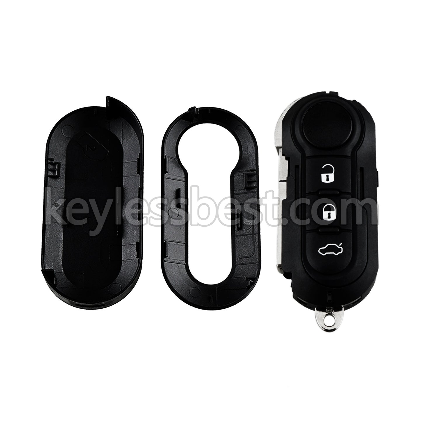 2014 - 2017 Fiat 500L (Marelli BCM) Dodge Ram Promaster / 3 Buttons Remote Key / 2ADPXTRF198 / 433MHz