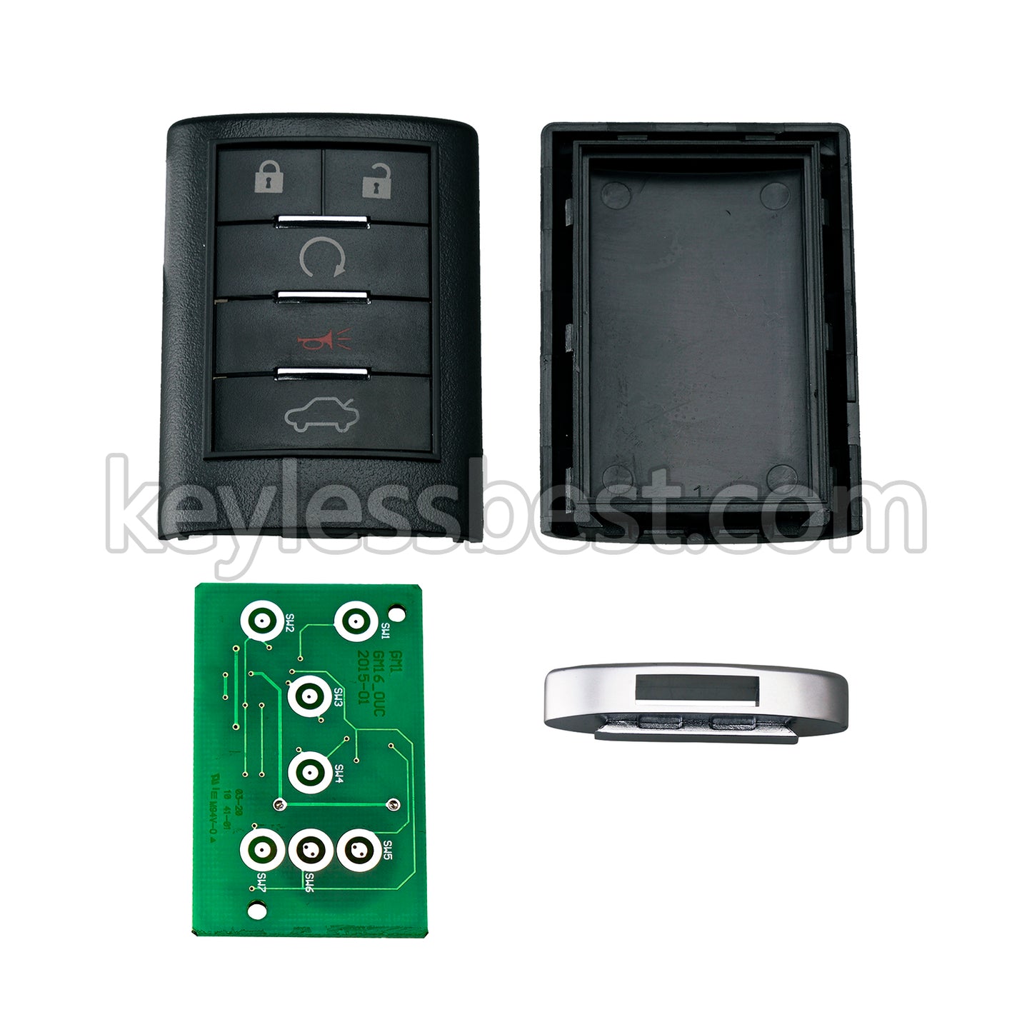 2007-2013 Cadillac CTS DTS SRX / 5 Buttons Remote Key / OUC6000066 / 315MHz