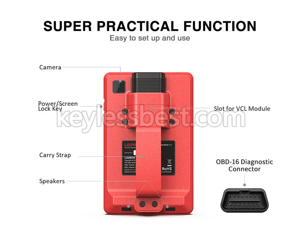 Launch X431 PROS MINI Automotive Diagnostic Scanner OBD2 Scanner Car diagnosis machine Essential details