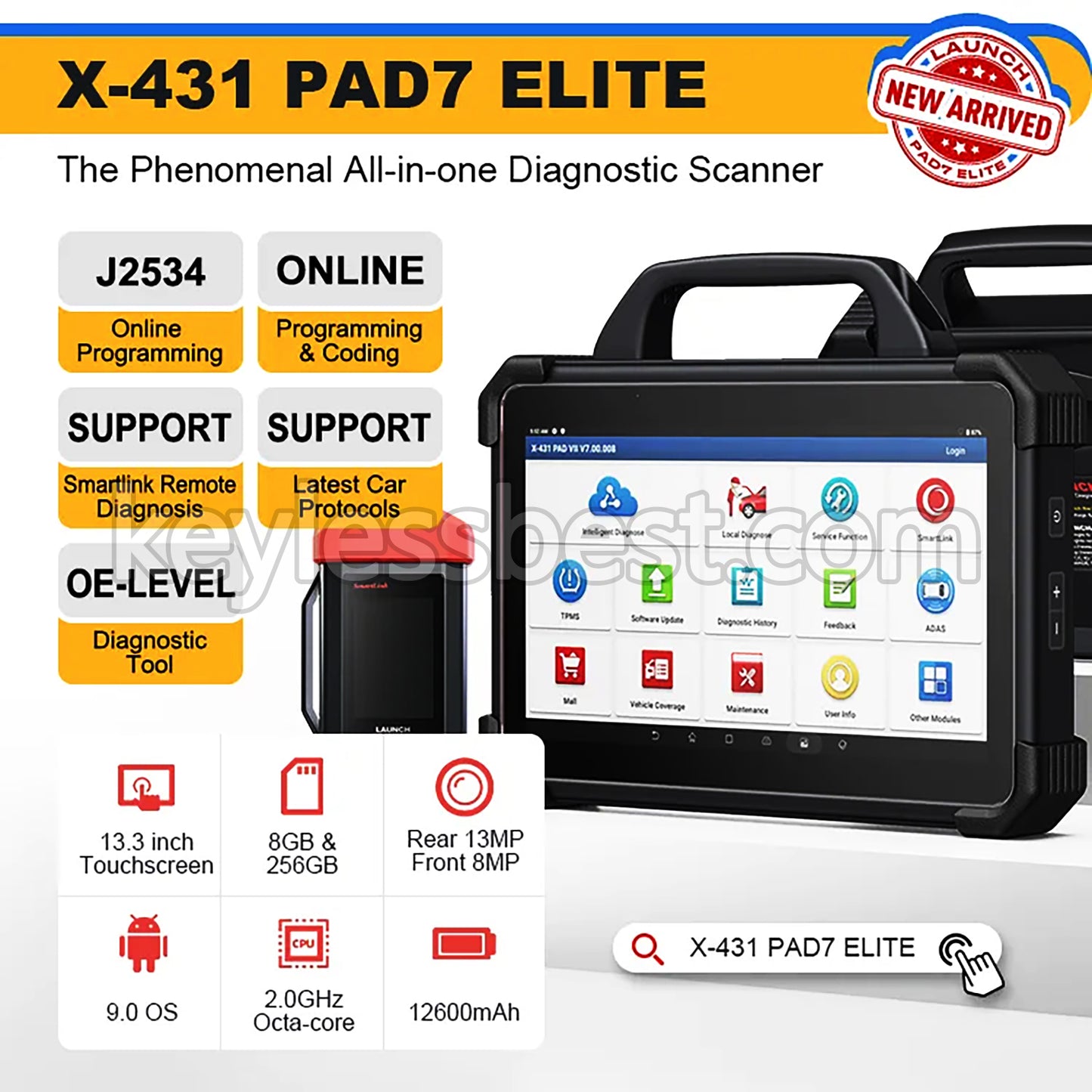 2023 universal launch x431 PAD VII Elite pad7 padvii 431 ecu programming immo obd2 scanner diagnostic machine tools for all car  Essential details