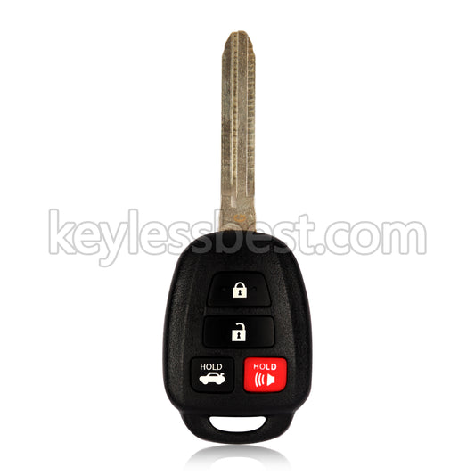 2014 - 2019 Toyota Camry Corolla / 4 Buttons Remote Key / HYQ12BDM HYQ12BEL / 314.4MHz