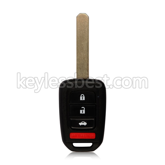 2013-2015 Honda Accord Sport LX Civic  / 4 Buttons Remote Key / MLBHLIK6-1T / 313.8MHz