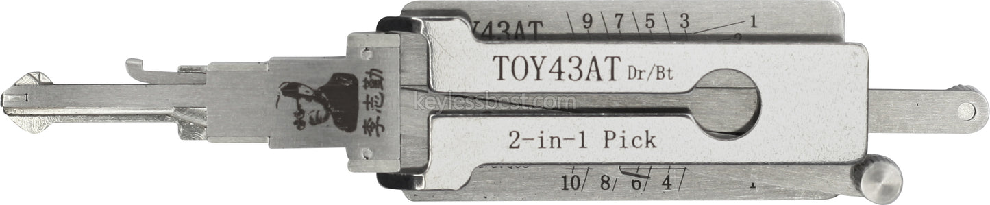 Original Lishi Tools TOY43AT 2 in 1 locksmith tools lock pick For Door Lock Opener Professional Hand Tools