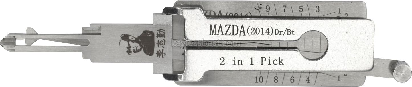 Original Lishi Tools MAZDA 2 in 1 locksmith tools lock pick For Door Lock Opener Professional Hand Tools
