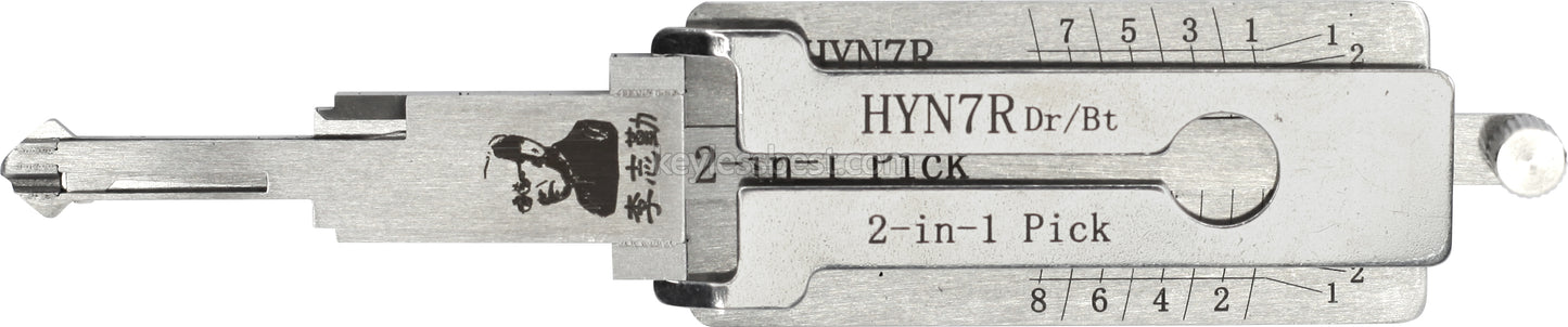 Original Lishi Tools HYN7R 2 in 1 locksmith tools lock pick For Door Lock Opener Professional Hand Tools