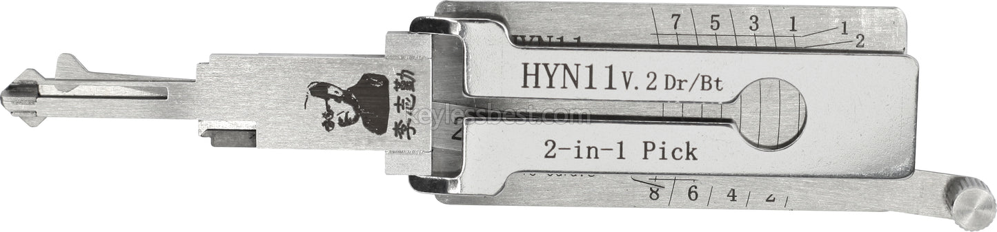 Original Lishi Tools HYN11 2 in 1 locksmith tools lock pick For Door Lock Opener Professional Hand Tools