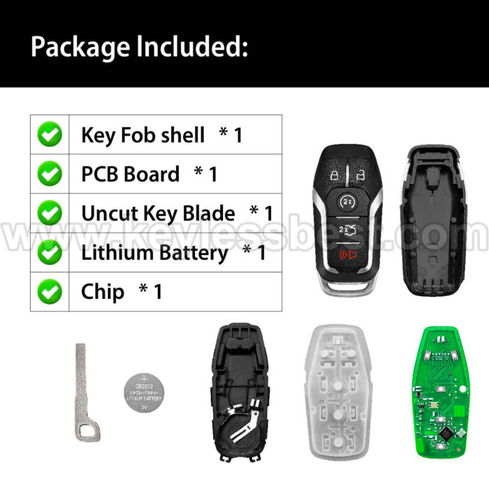 2013-2016 Fusion / 5 Buttons Keyless Entry Remote / M3N-A2C31243600 / 49 - Image 6