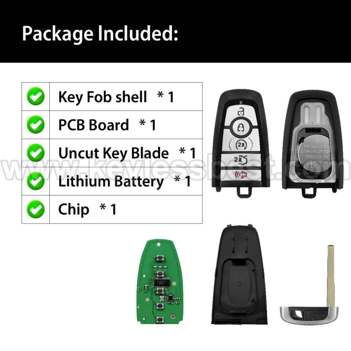 2023-2024 Ford MUSTANG / 5 Buttons Keyless Entry Remote / M3N-A3C108397 / PN: 164-R8355 PR3T-15K601-B - Image 6