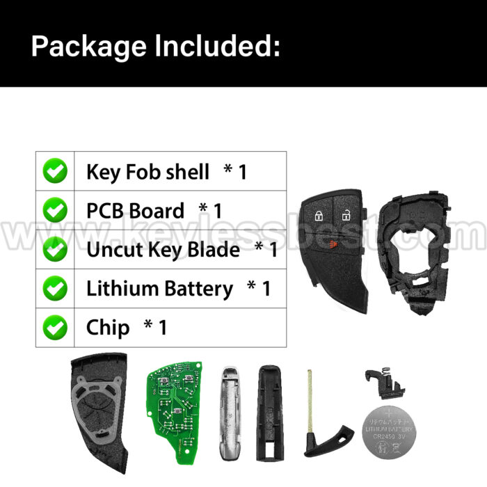 2021-2024 GMC Yukon Sierra / 3 Buttons Keyless Entry Remote / YG0G21TB2 / PN: 13548436, 13514330 / 49 - Image 6