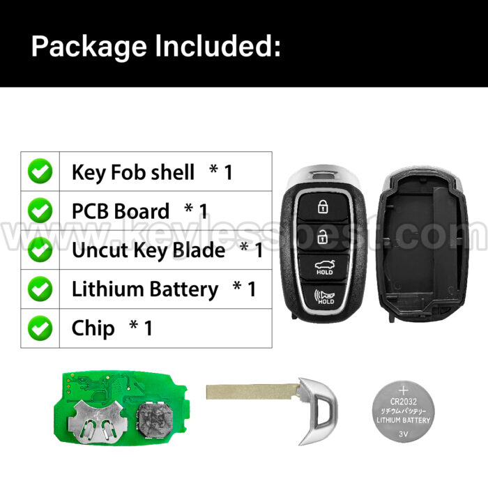 2022-2023 Hyundai Avante Elantra / 4 Buttons Keyless Entry Remote / NYOMBEC4FOB2004 / PN:95440-IB100 / 6A - Image 6