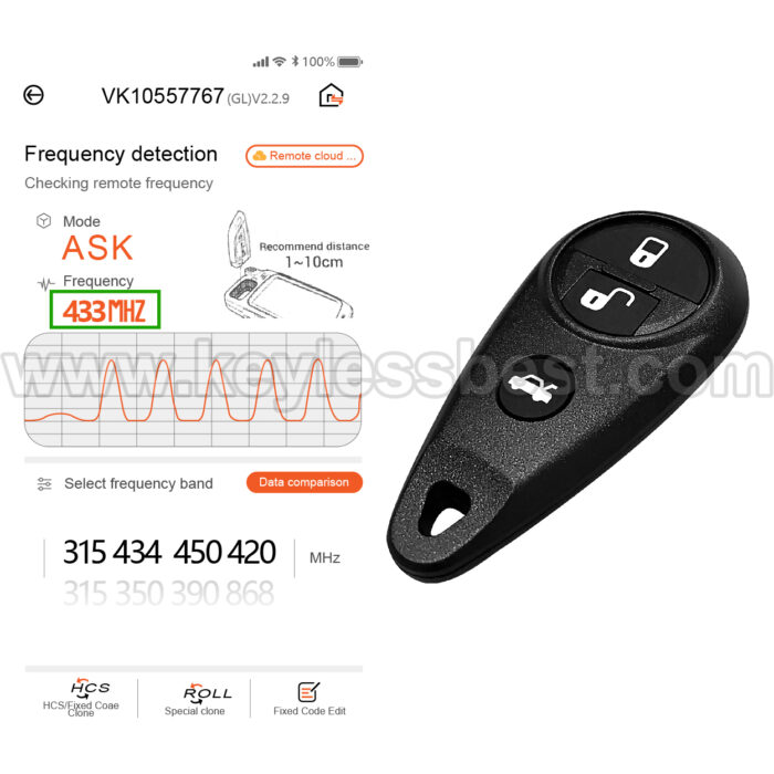 1999-2011 Subaru Impreza Legacy Outback Tribeca WRX Forester / 4 Buttons Keyless Entry Remote / NHVWB1U711 - Image 5