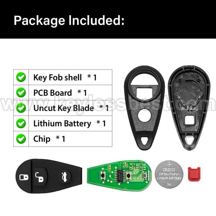 1999-2011 Subaru Impreza Legacy Outback Tribeca WRX Forester / 4 Buttons Keyless Entry Remote / NHVWB1U711 - Image 6