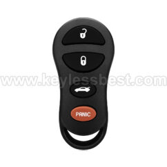1999-2004 Dodge Jeep Dakota Durango Ram 1500 2500 3500  / 4 Buttons Keyless Entry Remote / GQ43VT9T / PN: 56045497, 04686366, 05014736AA, 4686076, 56008761, 56045497AA, 56045497AB, 56045497AC