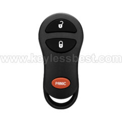1999-2004 Dodge Jeep Dakota Durango Ram 1500 2500 3500 Cherokee Grand Cherokee / 3 Buttons Keyless Entry Remote / GQ43VT9T / PN:56045497, 04686366, 05014736AA, 4686076, 56008761, 56008762, 56021903, 56045497AA
