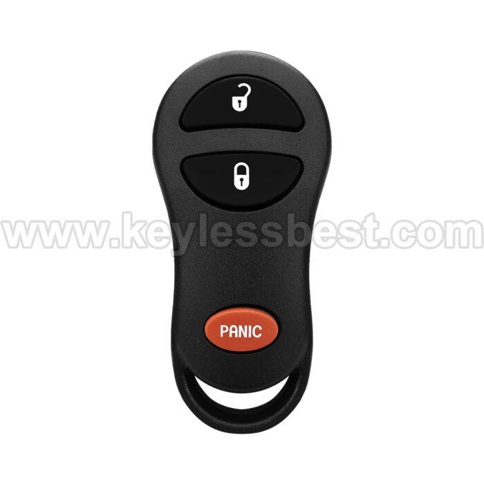 1999-2004 Dodge Jeep Dakota Durango Ram 1500 2500 3500 Cherokee Grand Cherokee / 3 Buttons Keyless Entry Remote / GQ43VT9T / PN:56045497, 04686366, 05014736AA, 4686076, 56008761, 56008762, 56021903, 56045497AA