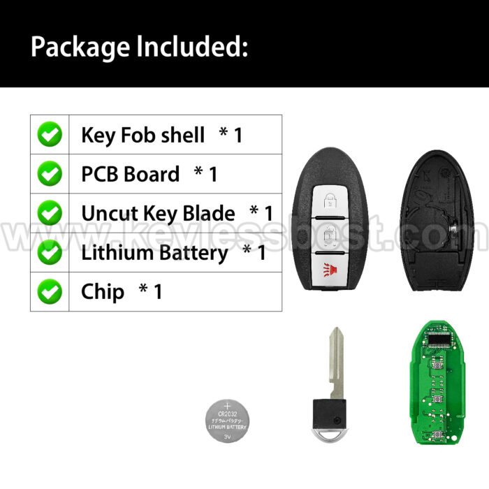 2013-2016 Nissan Pathfinder / 3 Buttons Keyless Entry Remote / KR5S180144014 / PN: 285E3-3KL4A, 285E3-9PB3A / 47 - Image 6