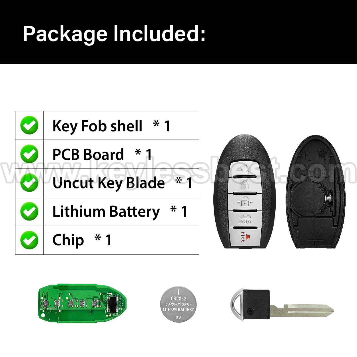 2019-2022 Nissan Altima Versa Sentra / 5 Buttons Keyless Entry Remote / KR5TXN4 / PN:285E3-6RR7A - Image 6