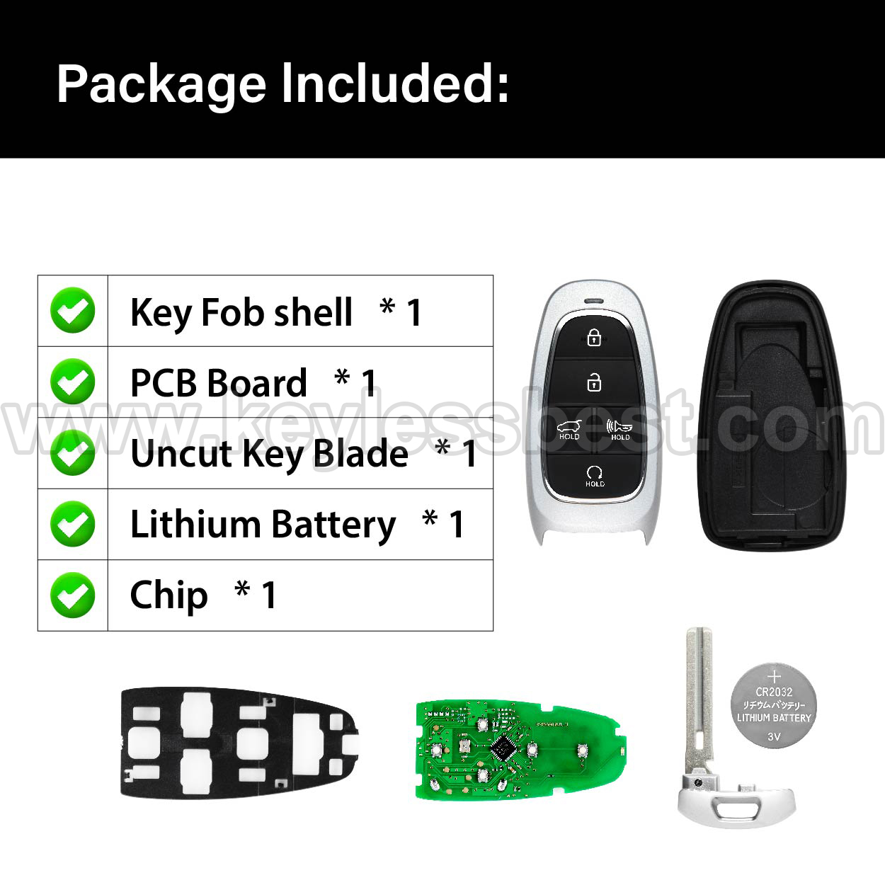 2021-2022 Hyundai Tucson / 5 Buttons Keyless Entry Remote / TQ8-FOB-4F27 / PN:95440-N9070 / 47 - Image 6