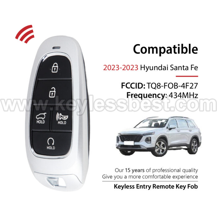 2023 Hyundai Santa Fe / 5 Buttons Keyless Entry Remote / TQ8-FOB-4F27 / PN: 95440-S1630 / 47 - Image 2