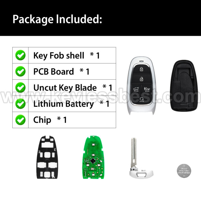 2023 Hyundai Santa Fe / 5 Buttons Keyless Entry Remote / TQ8-FOB-4F27 / PN: 95440-S1630 / 47 - Image 6