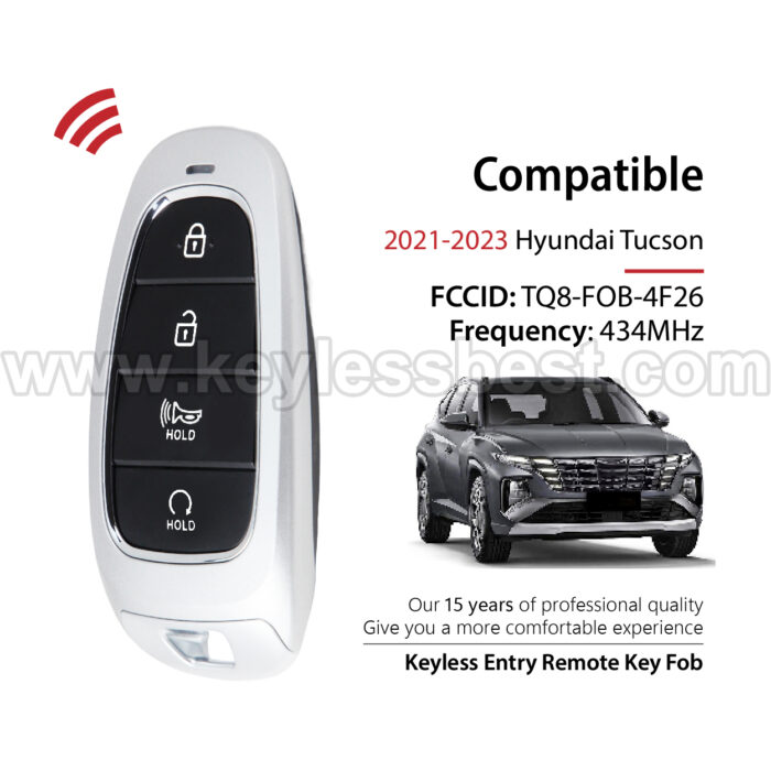 2021-2023 Hyundai Tucson / 4 Buttons Keyless Entry Remote / TQ8-FOB-4F26 / PN: 95440-N9052 / 47 - Image 2