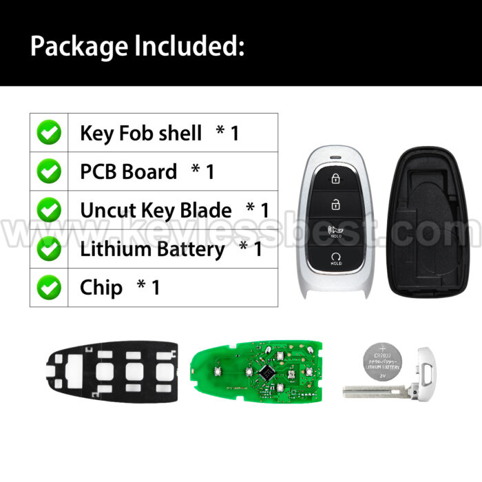 2021-2023 Hyundai Tucson / 4 Buttons Keyless Entry Remote / TQ8-FOB-4F26 / PN: 95440-N9052 / 47 - Image 6