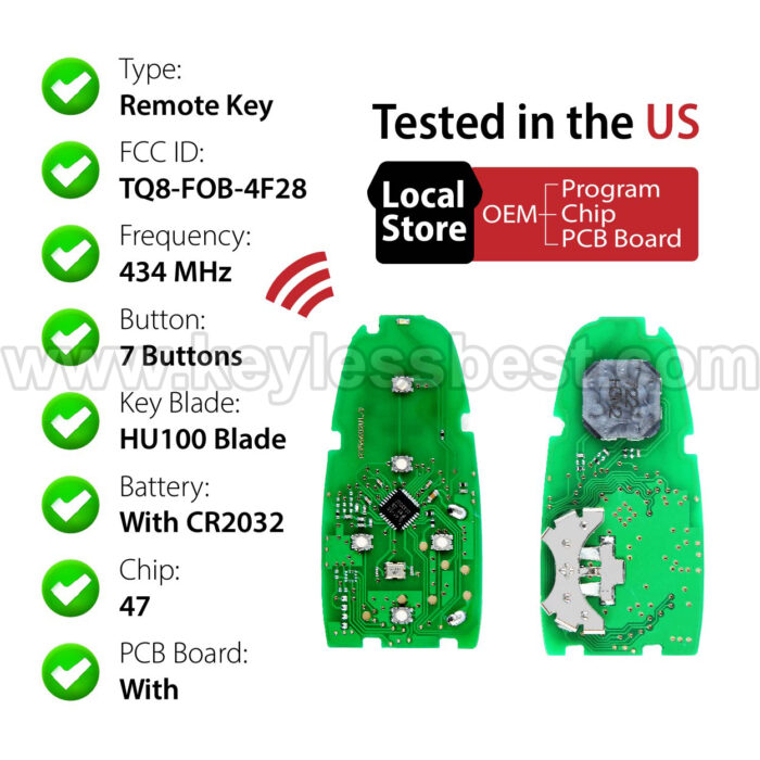 2021-2022 Hyundai Tucson / 7 Buttons Keyless Entry Remote / TQ8-FOB-4F28 / PN:95440-2020-2022 Hyundai SonataN9010 / 47 - Image 4
