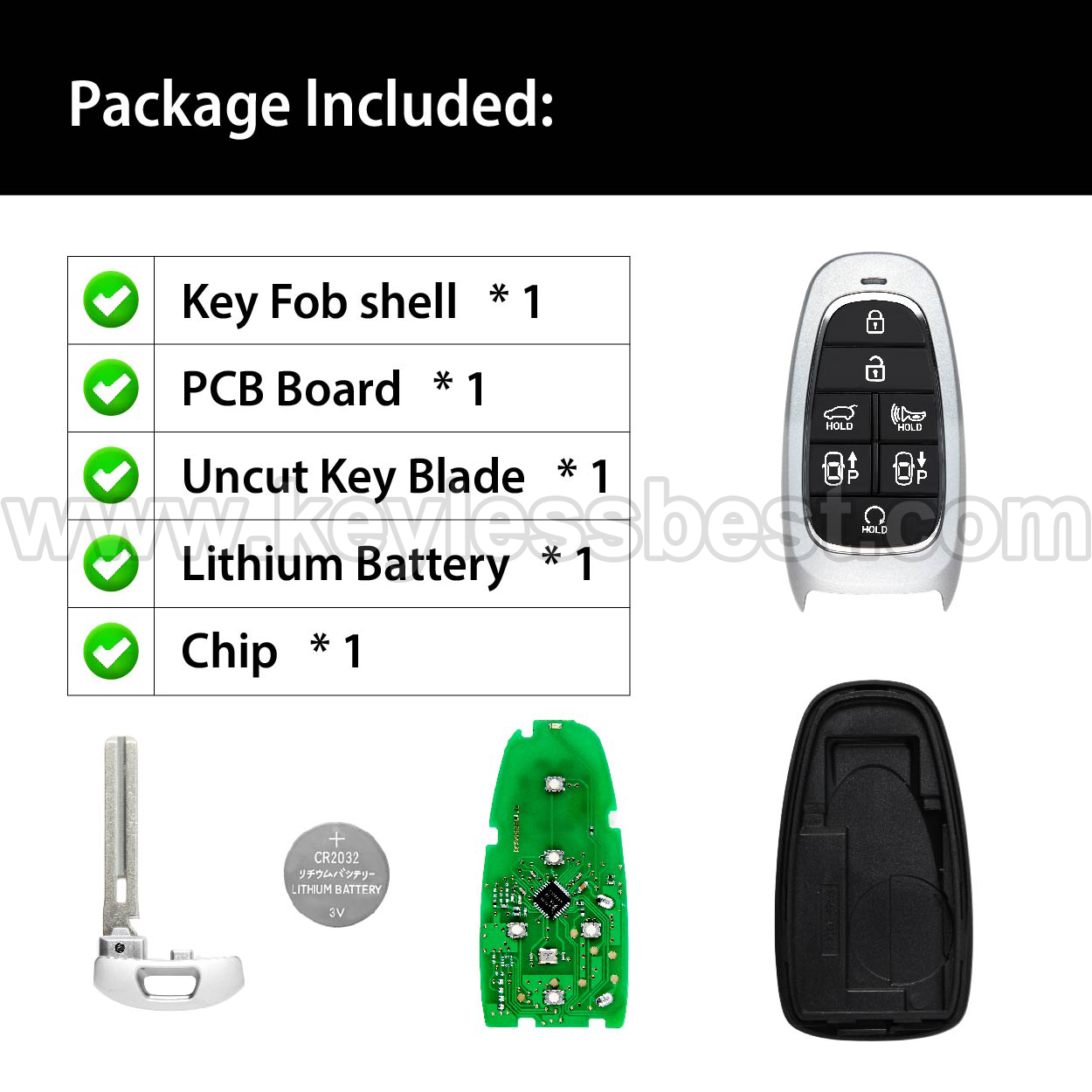 2021-2022 Hyundai Tucson / 7 Buttons Keyless Entry Remote / TQ8-FOB-4F28 / PN:95440-2020-2022 Hyundai SonataN9010 / 47 - Image 6
