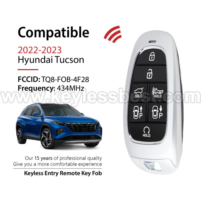 2022-2023 Hyundai Tucson / 7 Buttons Keyless Entry Remote / TQ8-FOB-4F28 / PN: 95440-N9082 / 47 - Image 2