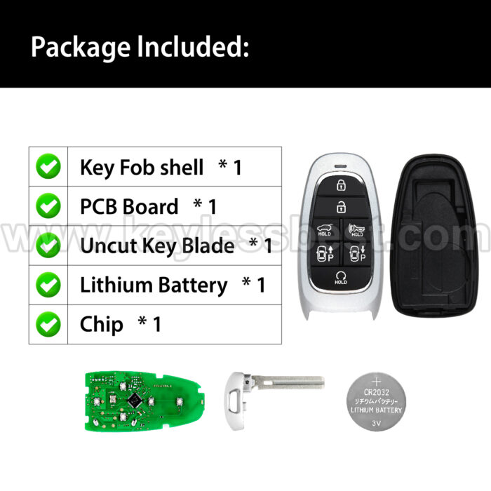 2022-2023 Hyundai Tucson / 7 Buttons Keyless Entry Remote / TQ8-FOB-4F28 / PN: 95440-N9082 / 47 - Image 6