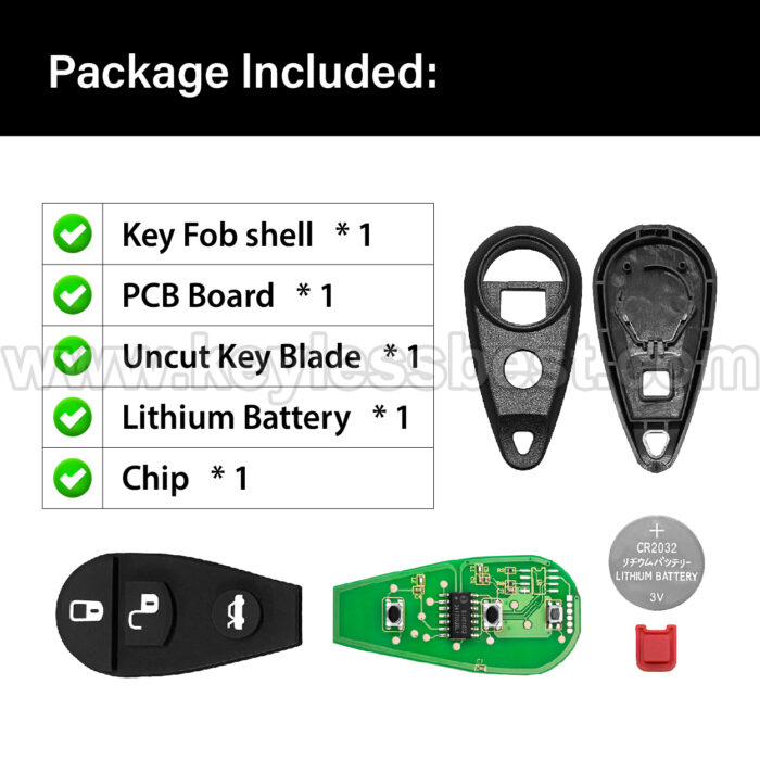 2010-2014 Subaru Forester Impreza Impreza WRX/STI / 4 Buttons Keyless Entry Remote / CWTWB1U819 / PN:88036-FG030 - Image 6