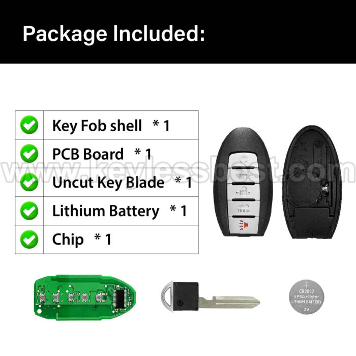 2019 - 2022 Nissan Altima Versa Sentra / 5 Buttons Keyless Entry Remote / KR5TXN4 / PN: 285E3-6CA6A, 285E3-6LA6A - Image 6