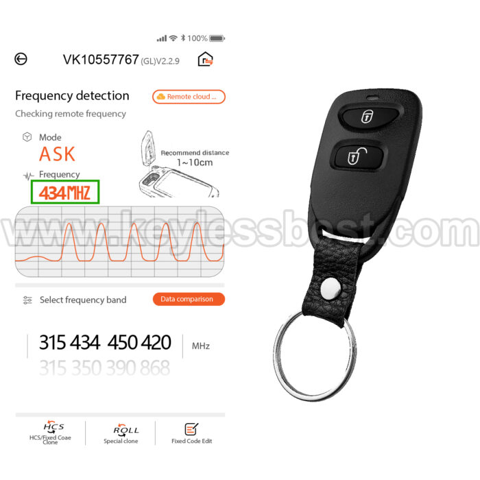 2014-2017 Hyundai Accent / 3 Buttons Keyless Entry Remote / TQ8RKE-4F14 / PN: 95430-1R300 - Image 5