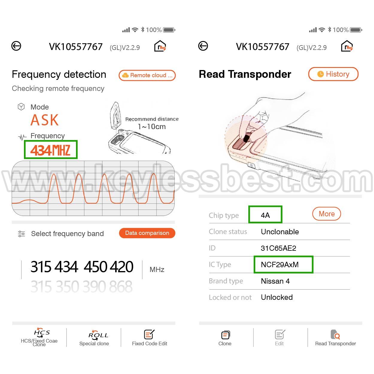2022-2025 Nissan Ariya Pathfinder / 4 Buttons Keyless Entry Remote / KR5TXPZ1 / PN:285E3-5MR3B - Image 5
