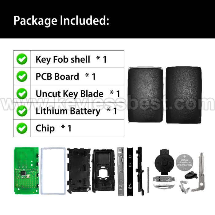 2019-2024 Mazda 3 Hatchback CX-30 CX-50 / 3 Buttons Keyless Entry Remote / WAZSKE11D01 / PN:DGY2-67-5DY, DGY2-67-5DYA, DGY2-67-5DYB / 6A - Image 6